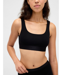 GAP（ギャップ）の「オーガニック ストレッチコットン Gapロゴ ブラレット（スポーツブラ）」