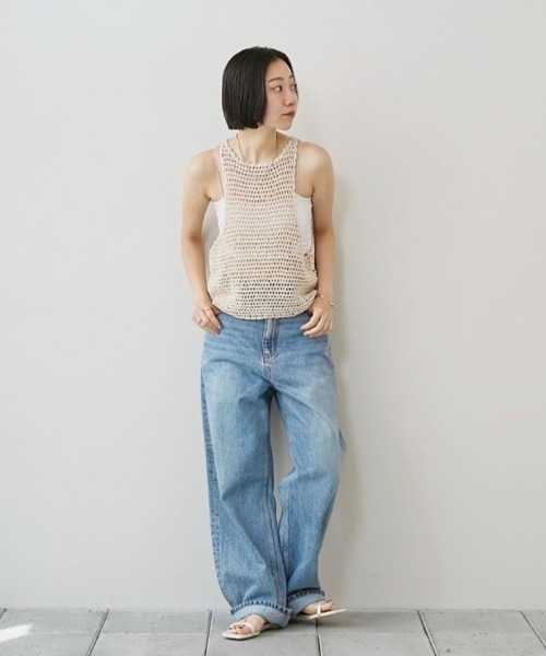 TODAYFUL(トゥデイフル)の「Scallop Knit Tanktop(タンクトップ・レディース・レッド/ブラック/アイボリー・FREE)」の19枚目の写真