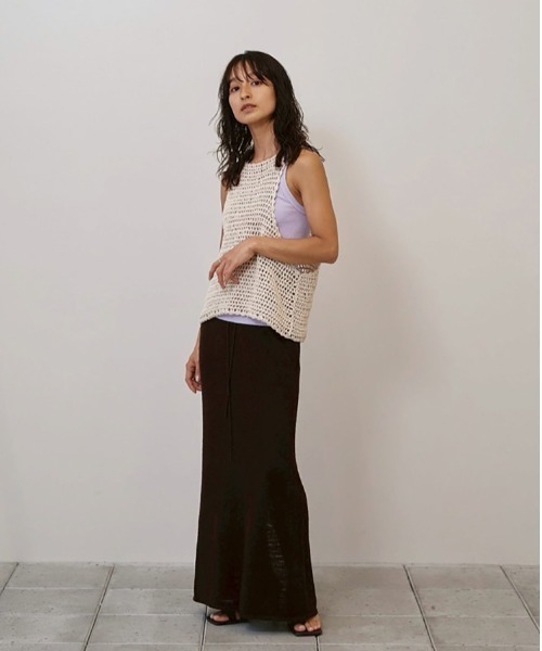 TODAYFUL(トゥデイフル)の「Scallop Knit Tanktop(タンクトップ・レディース・レッド/ブラック/アイボリー・FREE)」の20枚目の写真