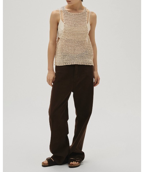 TODAYFUL(トゥデイフル)の「Scallop Knit Tanktop(タンクトップ・レディース・レッド/ブラック/アイボリー・FREE)」の7枚目の写真