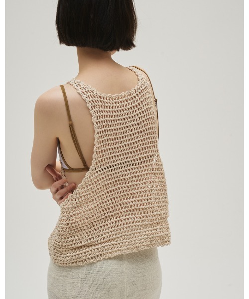 TODAYFUL(トゥデイフル)の「Scallop Knit Tanktop(タンクトップ・レディース・レッド/ブラック/アイボリー・FREE)」の8枚目の写真