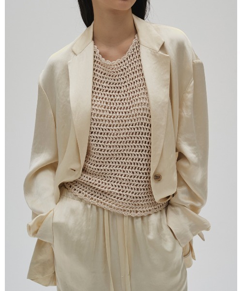 TODAYFUL(トゥデイフル)の「Scallop Knit Tanktop(タンクトップ・レディース・レッド/ブラック/アイボリー・FREE)」の10枚目の写真