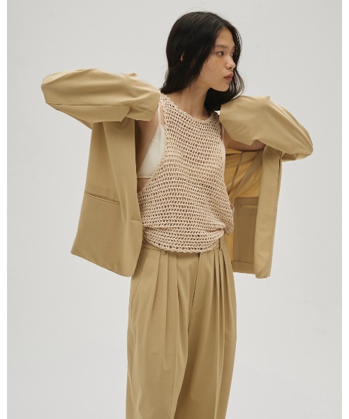 TODAYFUL(トゥデイフル)の「Scallop Knit Tanktop(タンクトップ・レディース・レッド/ブラック/アイボリー・FREE)」の13枚目の写真