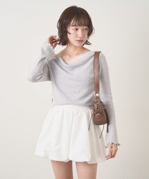 mline | [mline]【新色BLK登場！】レースレイヤード オフショルニット(ニット/セーター)