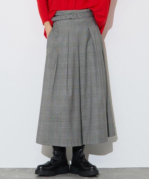 Liesse（リエス）の「【大草直子さんコラボ】大人ガウチョパンツ（その他パンツ・レディース・カーキ/ネイビー/チェック・2/3）」の3枚目の写真