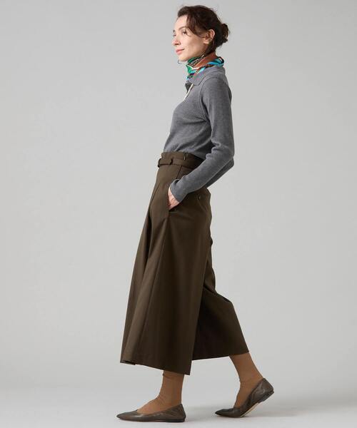 Liesse（リエス）の「【大草直子さんコラボ】大人ガウチョパンツ（その他パンツ・レディース・カーキ/ネイビー/チェック・2/3）」の11枚目の写真