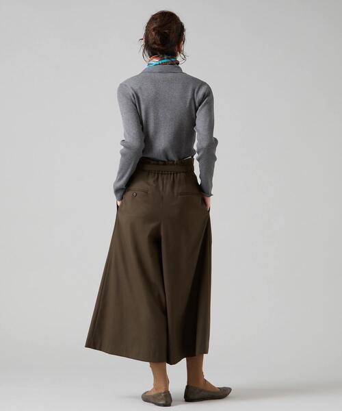 Liesse（リエス）の「【大草直子さんコラボ】大人ガウチョパンツ（その他パンツ・レディース・カーキ/ネイビー/チェック・2/3）」の12枚目の写真