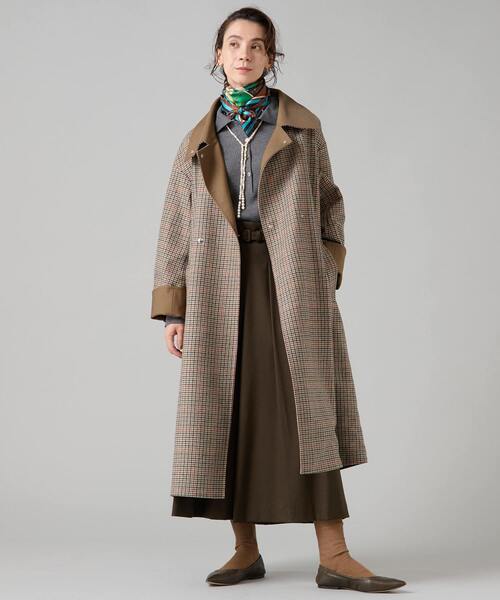 Liesse（リエス）の「【大草直子さんコラボ】大人ガウチョパンツ（その他パンツ・レディース・カーキ/ネイビー/チェック・2/3）」の13枚目の写真