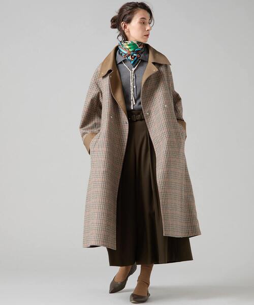 Liesse（リエス）の「【大草直子さんコラボ】大人ガウチョパンツ（その他パンツ・レディース・カーキ/ネイビー/チェック・2/3）」の14枚目の写真