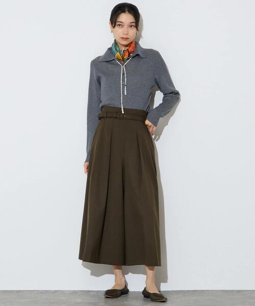 Liesse（リエス）の「【大草直子さんコラボ】大人ガウチョパンツ（その他パンツ・レディース・カーキ/ネイビー/チェック・2/3）」の15枚目の写真