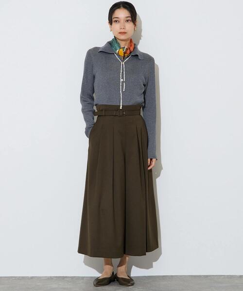 Liesse（リエス）の「【大草直子さんコラボ】大人ガウチョパンツ（その他パンツ・レディース・カーキ/ネイビー/チェック・2/3）」の17枚目の写真