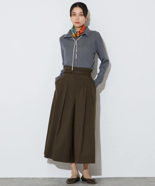 Liesse（リエス）の「【大草直子さんコラボ】大人ガウチョパンツ（その他パンツ・レディース・カーキ/ネイビー/チェック・2/3）」の18枚目の写真