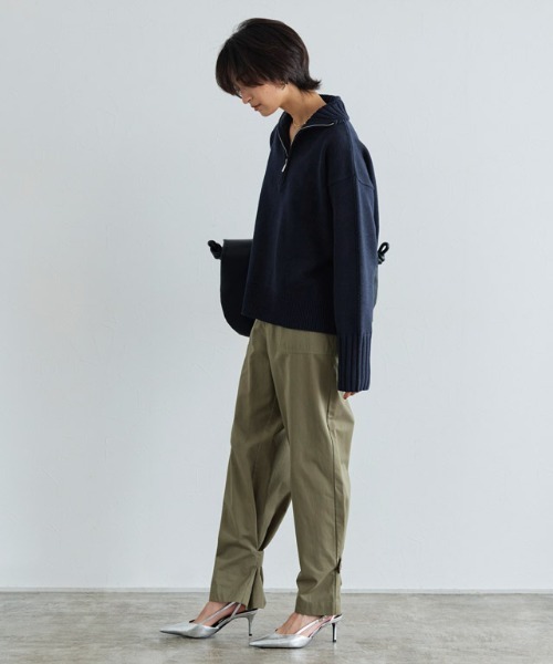 RASW（ラス）の「[RASW]ジップボックスニット（ニット/セーター・レディース・アイボリー/ダークネイビー・M/L）」の17枚目の写真
