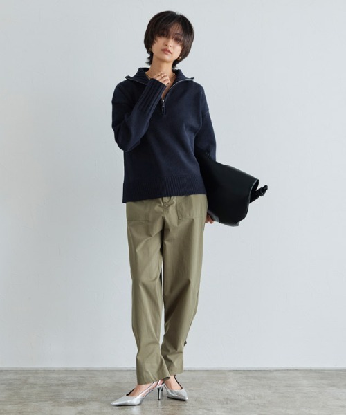 RASW（ラス）の「[RASW]ジップボックスニット（ニット/セーター・レディース・アイボリー/ダークネイビー・M/L）」の19枚目の写真