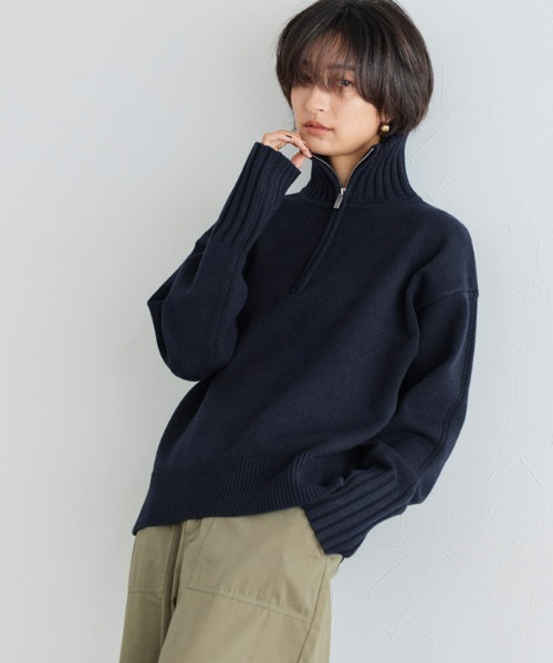 RASW（ラス）の「[RASW]ジップボックスニット（ニット/セーター・レディース・アイボリー/ダークネイビー・M/L）」の20枚目の写真