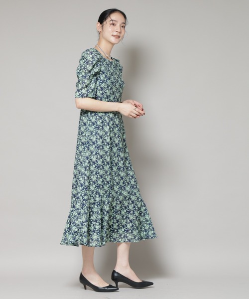 ☘️ 専用★ chacoco34様　☘️☘️ ※画像1 〜3 セール】troisieme chaco/CUT JACQUARD PRINT ワンピース（ワンピース