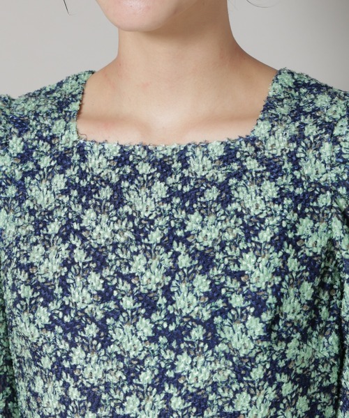 セール】troisieme chaco/CUT JACQUARD PRINT ワンピース（ワンピース