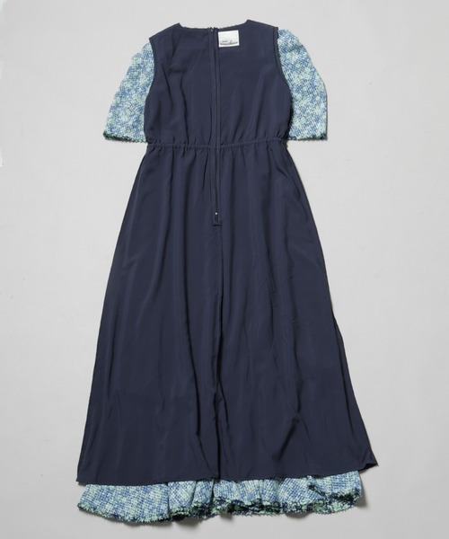 troisiemechaco ワンピース セール】troisieme chaco/CUT JACQUARD PRINT ワンピース（ワンピース