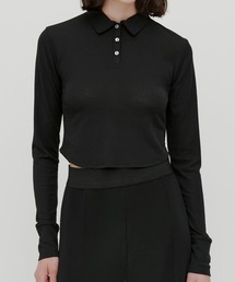 kiehtova | 【kiehtova】SLUB POLO COLLAR TOPS/スラブ ポロカラー トップス KTWR49(ポロシャツ)