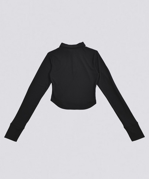 kiehtova（キエトヴァ）の「【kiehtova】SLUB POLO COLLAR TOPS/スラブ ポロカラー トップス KTWR49（ポロシャツ・レディース・ブラック/グリーン/バーガンディー・FREE）」の12枚目の写真