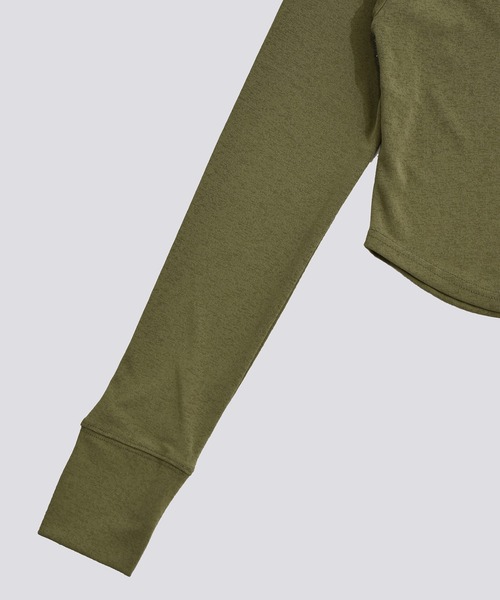 kiehtova（キエトヴァ）の「【kiehtova】SLUB POLO COLLAR TOPS/スラブ ポロカラー トップス KTWR49（ポロシャツ・レディース・ブラック/グリーン/バーガンディー・FREE）」の20枚目の写真