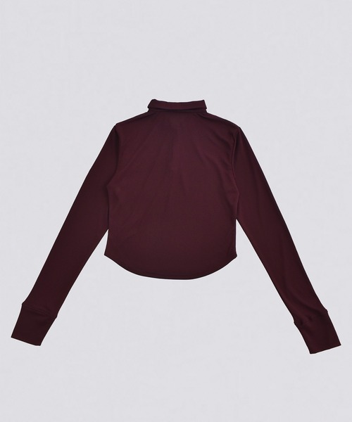 kiehtova（キエトヴァ）の「【kiehtova】SLUB POLO COLLAR TOPS/スラブ ポロカラー トップス KTWR49（ポロシャツ・レディース・ブラック/グリーン/バーガンディー・FREE）」の9枚目の写真