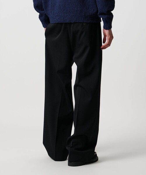 ＨBEAUTY&YOUTH WORSTED 2PLEATS WIDE PANTS H＞ウーステッド 2プリーツ ワイドパンツ（スラックス）｜H