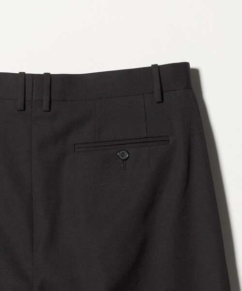 H＞ウーステッド 2プリーツ ワイドパンツ（スラックス）｜H