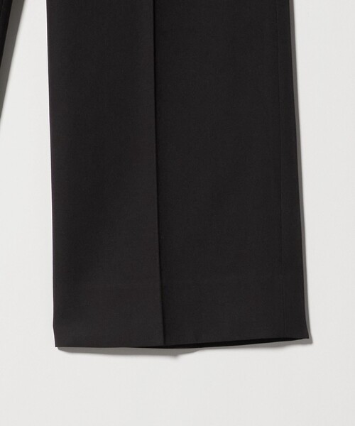 H＞ウーステッド 2プリーツ ワイドパンツ（スラックス）｜H