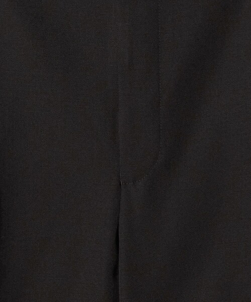 H＞ウーステッド 2プリーツ ワイドパンツ（スラックス）｜H