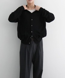 crepuscule（クレプスキュール）の「【EXCLUSIVE】crepuscule Open collar knit shirt（ニット/セーター）」