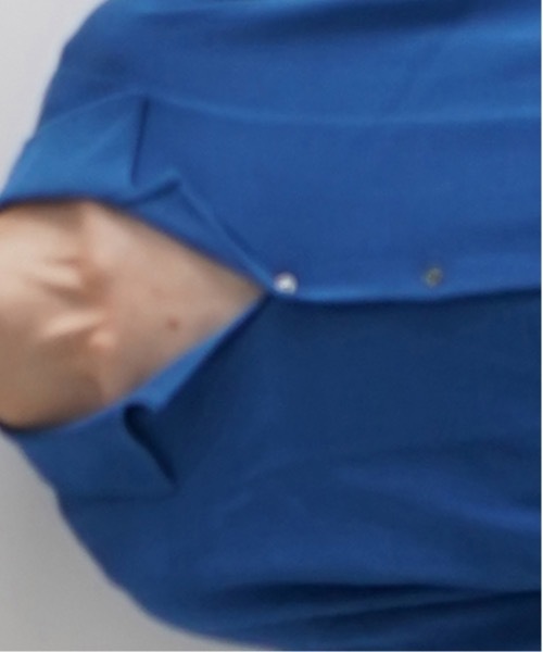 crepuscule（クレプスキュール）の「【EXCLUSIVE】crepuscule Open collar knit shirt（ニット/セーター・メンズ・ブルー/ホワイト/ブラック・1/2）」の12枚目の写真