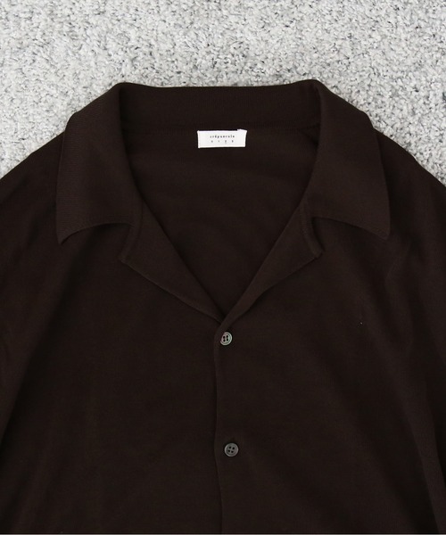 crepuscule(クレプスキュール)の「【EXCLUSIVE】crepuscule Open collar knit shirt(ニット/セーター・メンズ・ブルー/ホワイト/ブラック/ブラウン/ネイビー・1/2)」の18枚目の写真