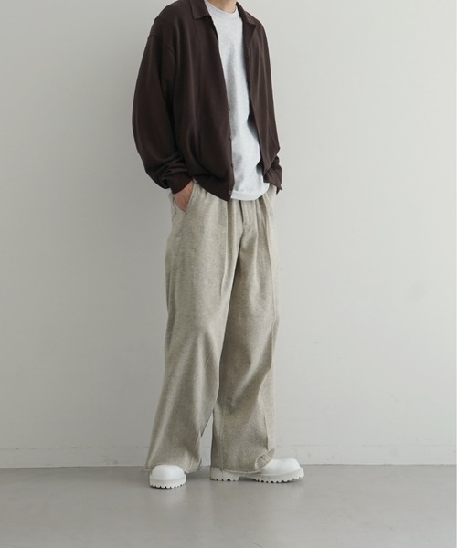 crepuscule(クレプスキュール)の「【EXCLUSIVE】crepuscule Open collar knit shirt(ニット/セーター・メンズ・ブルー/ホワイト/ブラック/ブラウン/ネイビー・1/2)」の21枚目の写真