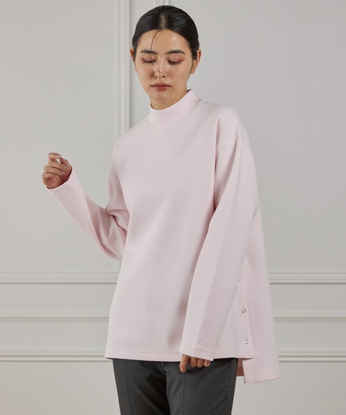 ヨンファ YONFA サイドスリット カットソー プルオーバー セール】サイドスリットハイネックプルオーバー（Tシャツ/カットソー