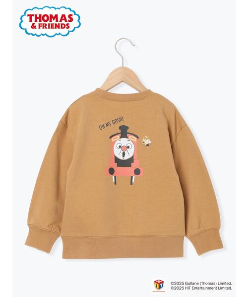 Samansa Mos2 Lagom（サマンサモスモスラーゴム）の「【きかんしゃトーマス】バックプリントトレーナー（Tシャツ/カットソー・キッズ・グリーン/キャメル・100/110/120/95）」の10枚目の写真