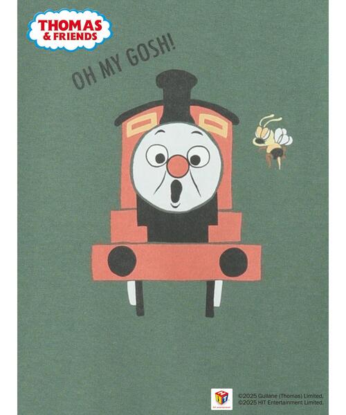 Samansa Mos2 Lagom（サマンサモスモスラーゴム）の「【きかんしゃトーマス】バックプリントトレーナー（Tシャツ/カットソー・キッズ・グリーン/キャメル・100/110/120/95）」の17枚目の写真