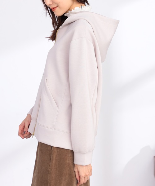 GALLORIA（ギャローリア）の「Wジップパーカー（パーカー・レディース・グレー/ライトベージュ・LL/L/M/S）」の4枚目の写真