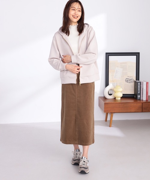 GALLORIA（ギャローリア）の「Wジップパーカー（パーカー・レディース・グレー/ライトベージュ・LL/L/M/S）」の7枚目の写真