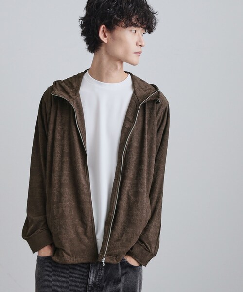tk.TAKEO KIKUCHI（ティーケータケオキクチ）の「ジャカードジップパーカー（パーカー・メンズ・ダークブラウン/ブラック/グレー・02/03/04）」の3枚目の写真