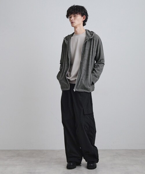 tk.TAKEO KIKUCHI（ティーケータケオキクチ）の「ジャカードジップパーカー（パーカー・メンズ・ダークブラウン/ブラック/グレー・02/03/04）」の6枚目の写真