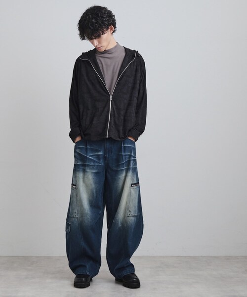 tk.TAKEO KIKUCHI（ティーケータケオキクチ）の「ジャカードジップパーカー（パーカー・メンズ・ダークブラウン/ブラック/グレー・02/03/04）」の9枚目の写真