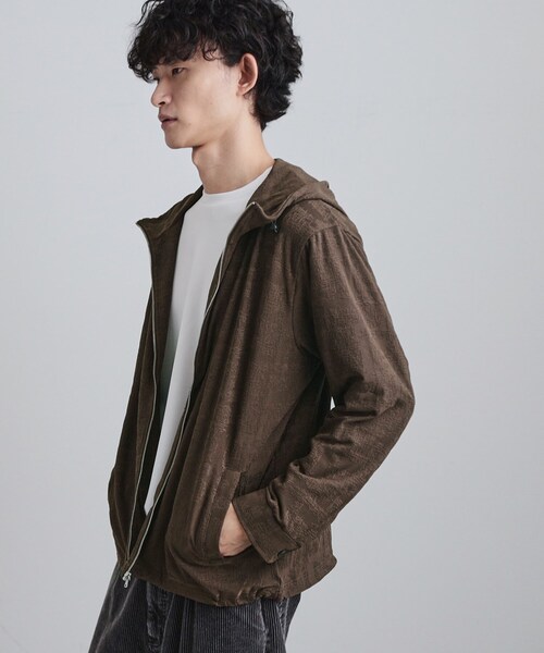 tk.TAKEO KIKUCHI（ティーケータケオキクチ）の「ジャカードジップパーカー（パーカー・メンズ・ダークブラウン/ブラック/グレー・02/03/04）」の12枚目の写真