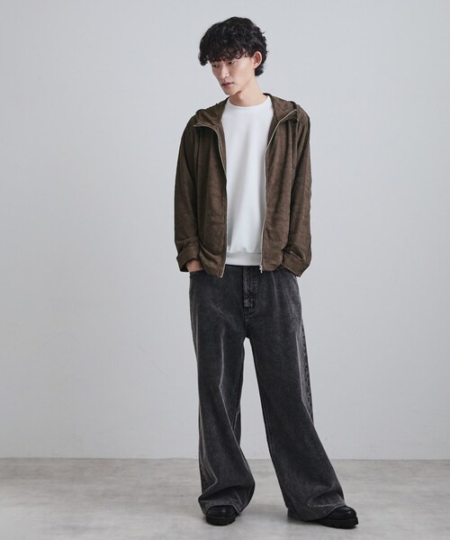 tk.TAKEO KIKUCHI（ティーケータケオキクチ）の「ジャカードジップパーカー（パーカー・メンズ・ダークブラウン/ブラック/グレー・02/03/04）」の13枚目の写真