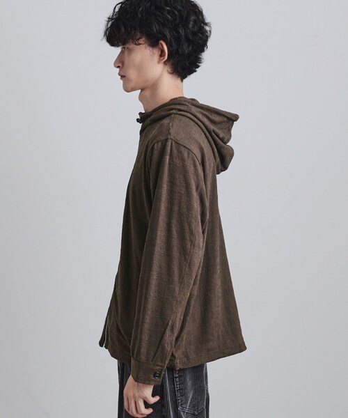 tk.TAKEO KIKUCHI（ティーケータケオキクチ）の「ジャカードジップパーカー（パーカー・メンズ・ダークブラウン/ブラック/グレー・02/03/04）」の17枚目の写真