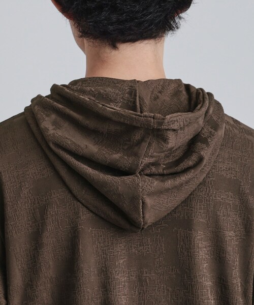 tk.TAKEO KIKUCHI（ティーケータケオキクチ）の「ジャカードジップパーカー（パーカー・メンズ・ダークブラウン/ブラック/グレー・02/03/04）」の20枚目の写真