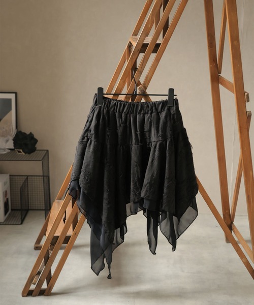 Ulysses（ユリシス）の「裾アシメデザインミニスカート（スカート・レディース・ブラウン/ダークグレー/ブラック・F）」の21枚目の写真