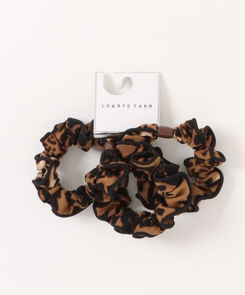 LOWRYS FARM（ローリーズファーム）の「パイピングSETヘアゴム 603675（ヘアゴム・レディース・レオパード/その他/ブラック・FREE）」の3枚目の写真