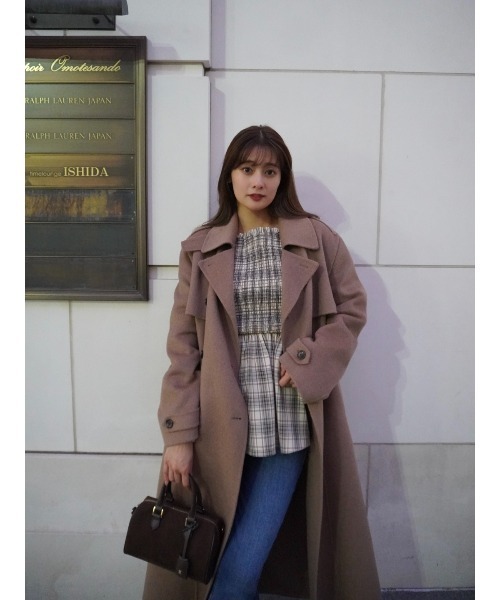 Checked Flared Peplum Top（シャツ/ブラウス）｜Her lip to（ハー