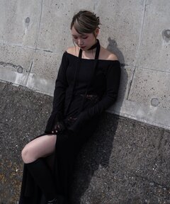 新品タグ付き SNIDEL スナイデル スキッパーニットワンピース MNT 新品未使用タグ付き SNIDEL スキッパーニットワンピース MNT